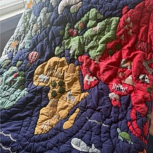 Pottery Barn Kids World Map Quilt (full/queen)